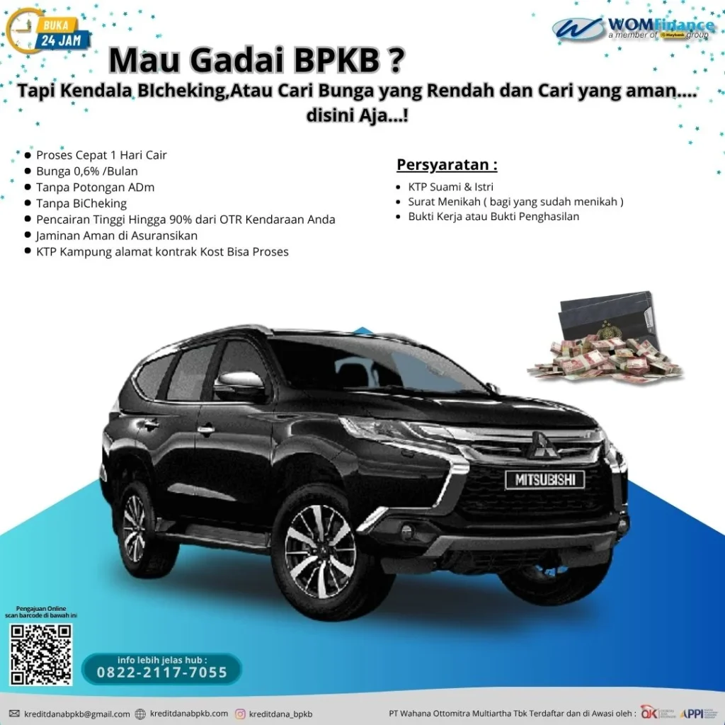 Pinjaman Gadai BPKB Mobil di Jogjakarta