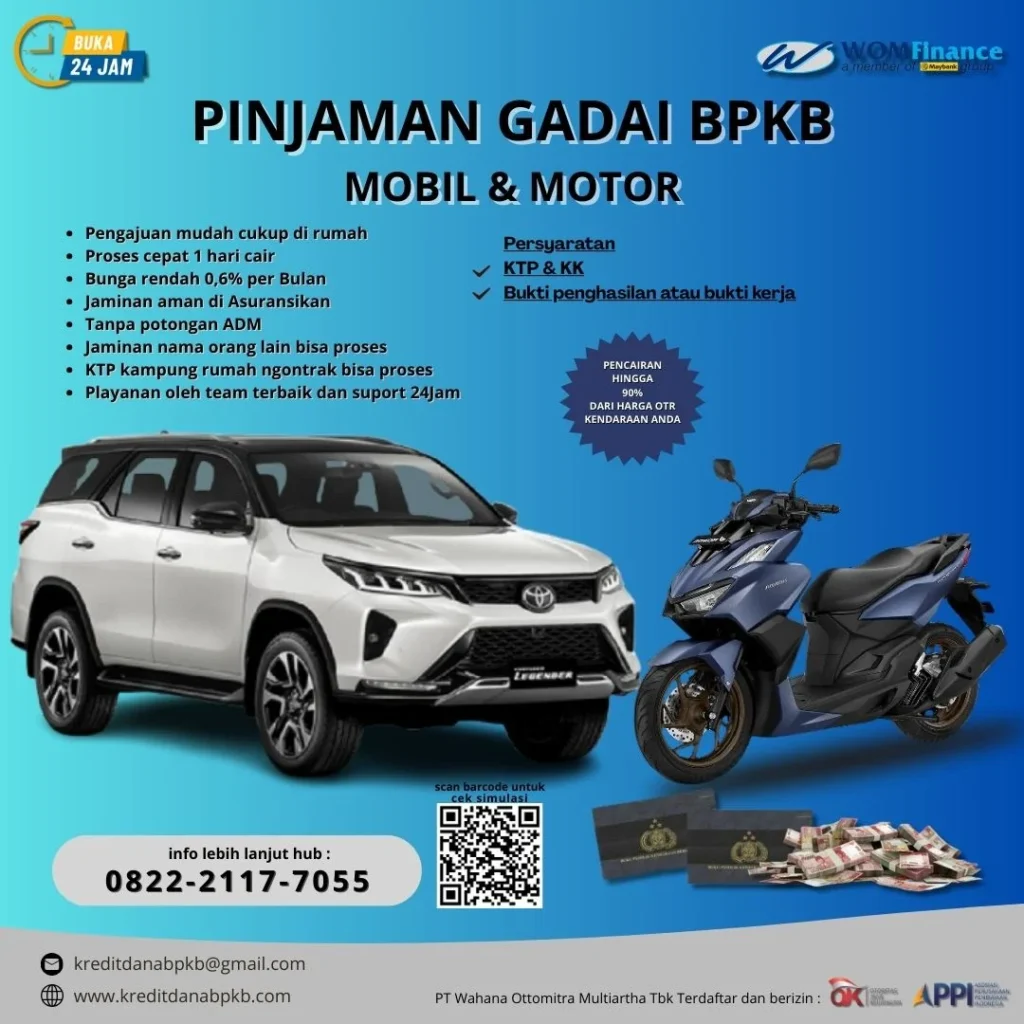 Gadai BPKB Mobil & Motor di Sukolilo Jawa Timur
