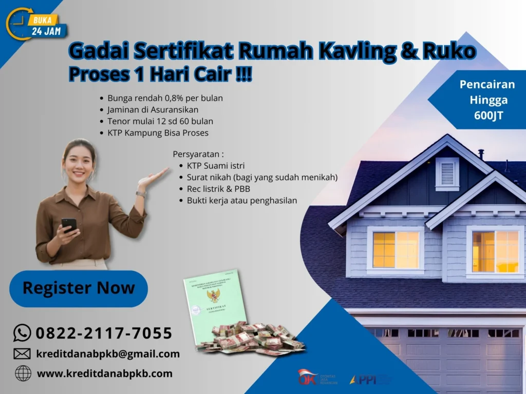 Gadai Sertifikat Rumah Kavling & Ruko di Baloi Permai Kota Batam